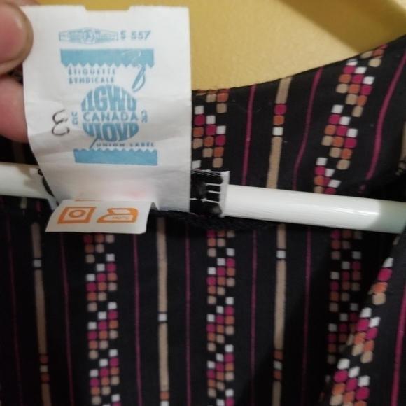 𝅺vintage Orite Union Made Long Sleeve Striped Dress. 9 to 5 realness - Picture 7 of 9